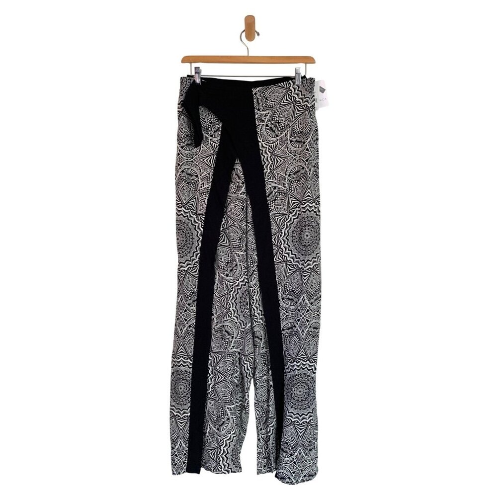 La Blanca Womens Sz L Medallion Print Cover-Up Wide Leg Pants
